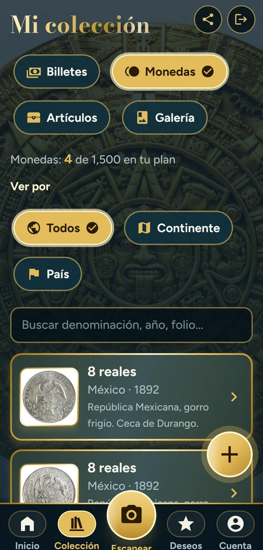 Colección de monedas